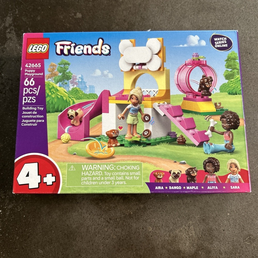 Brand New Sealed LEGO® Friends™ PUPPY PLAYGROUND 66 Piece 4+‎ Building Set 42665